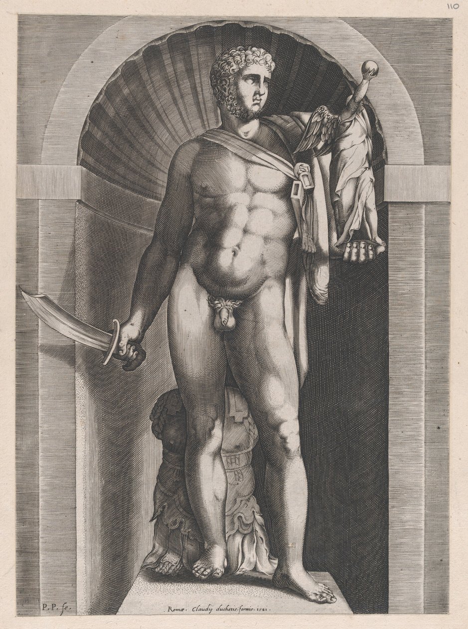 Zrcadlo římské velkoleposti: Diomedes s palladiem v levé ruce, 1582., 1582. od Pieter Perret
