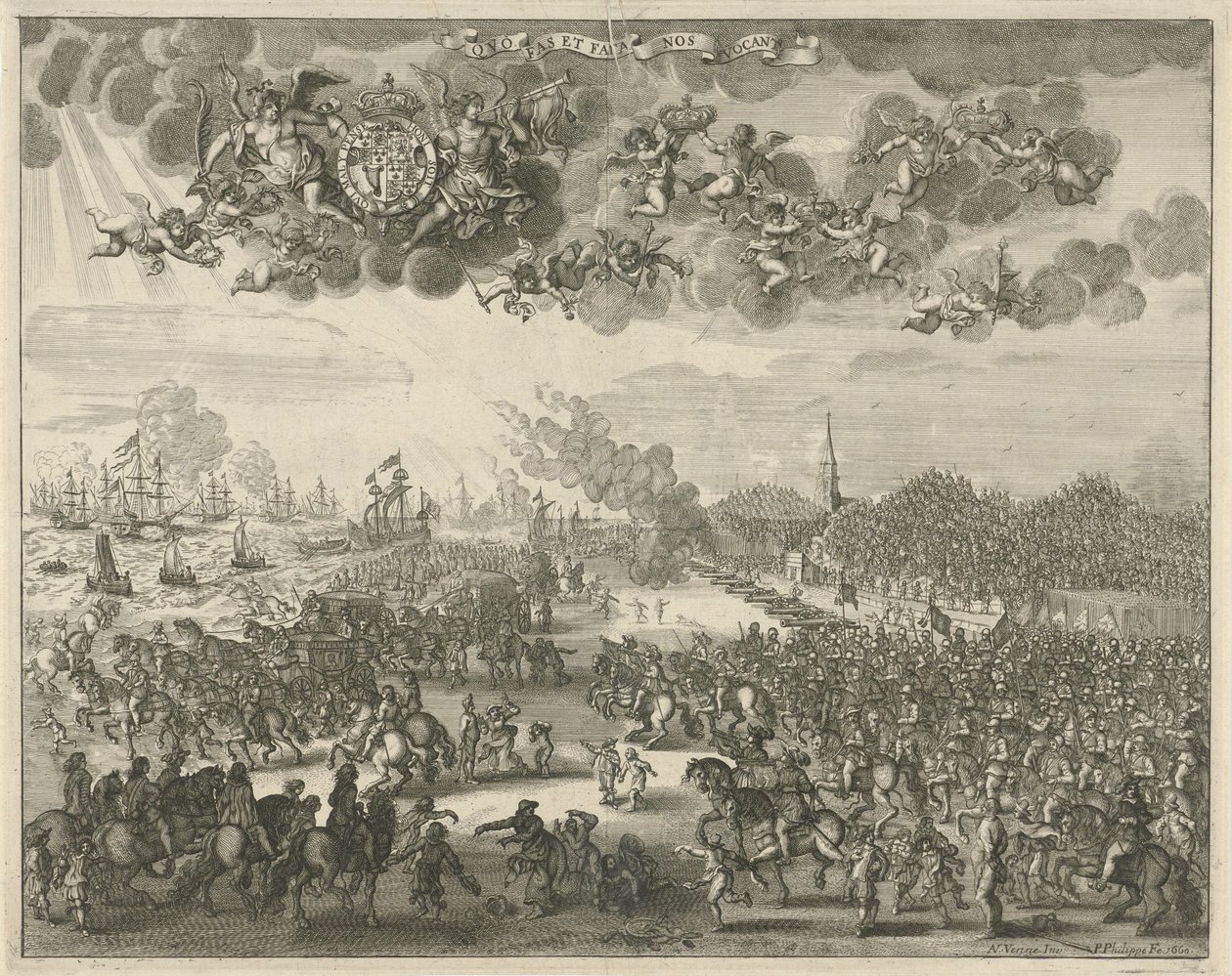 Odjezd Karla II ze Scheveningenu do Anglie, 1660 od Pieter Philippe