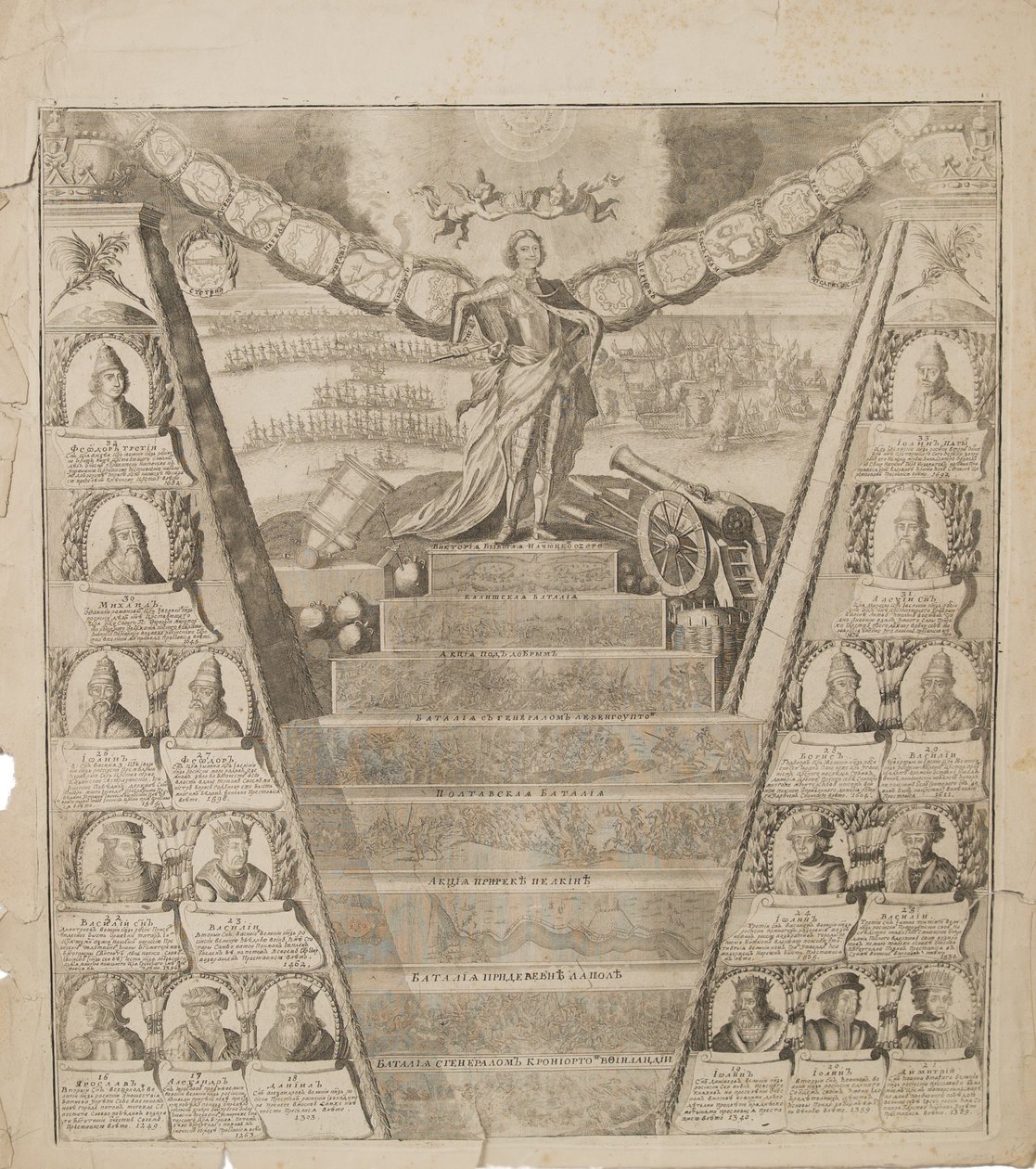 Apoteóza Petrovy vojenské slávy, 1717 od Pieter Pickaert