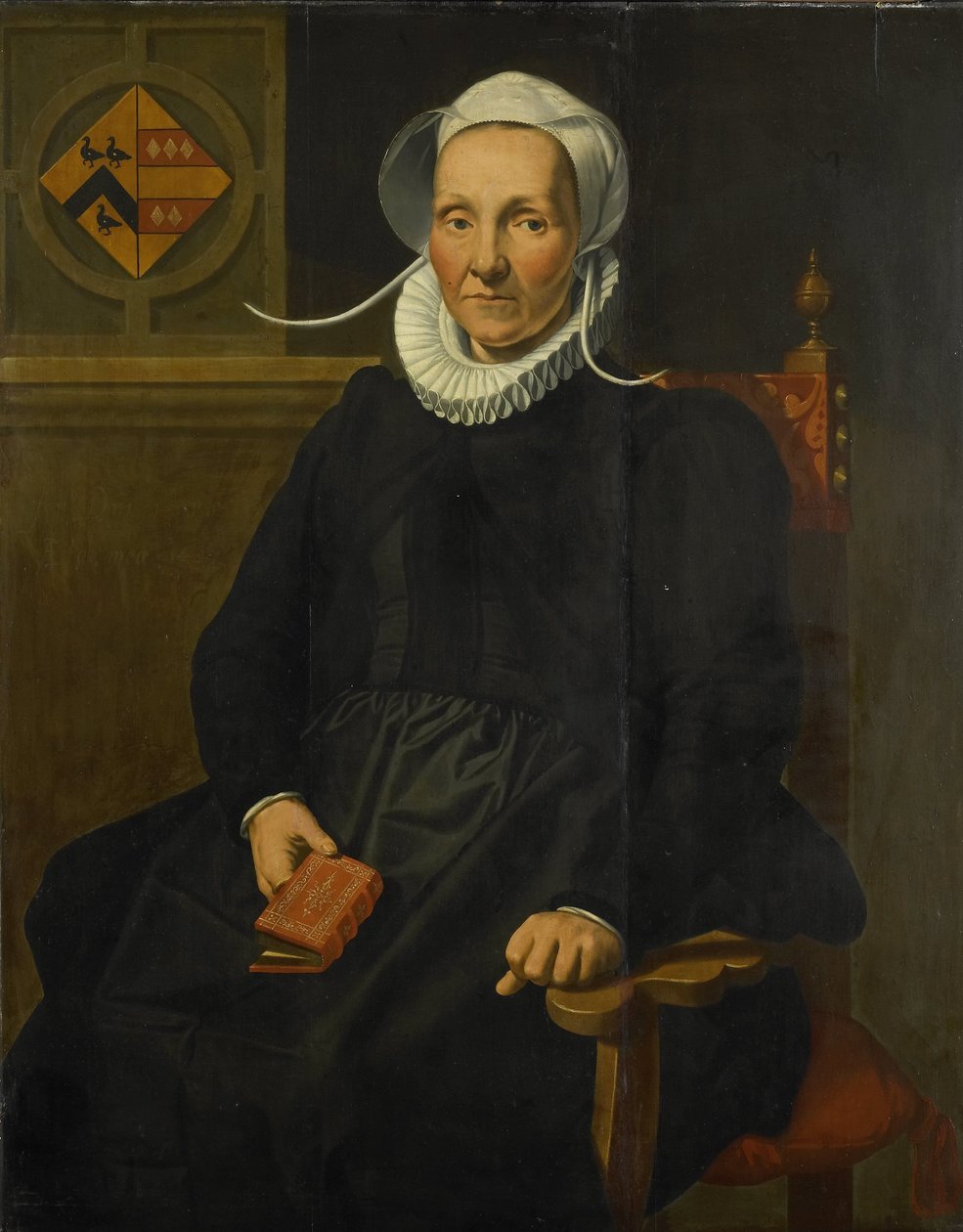 Portrét Dirckje Tymansdr Gaela, zvaného van der Graft, manželka Mattheuse Augustijnsze Steyna od Pieter Pietersz. (I)