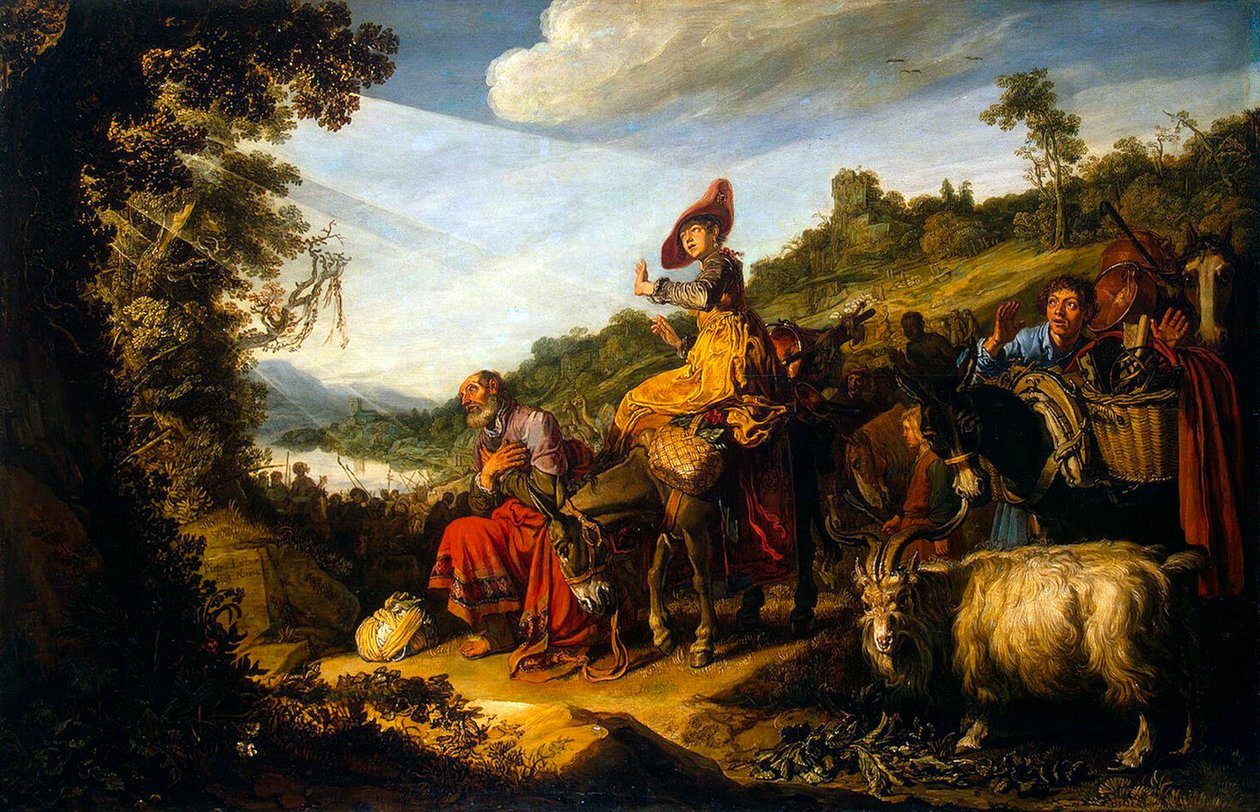 Abraham na cestě do Kanaánu, 1614. od Pieter Pietersz. Lastman