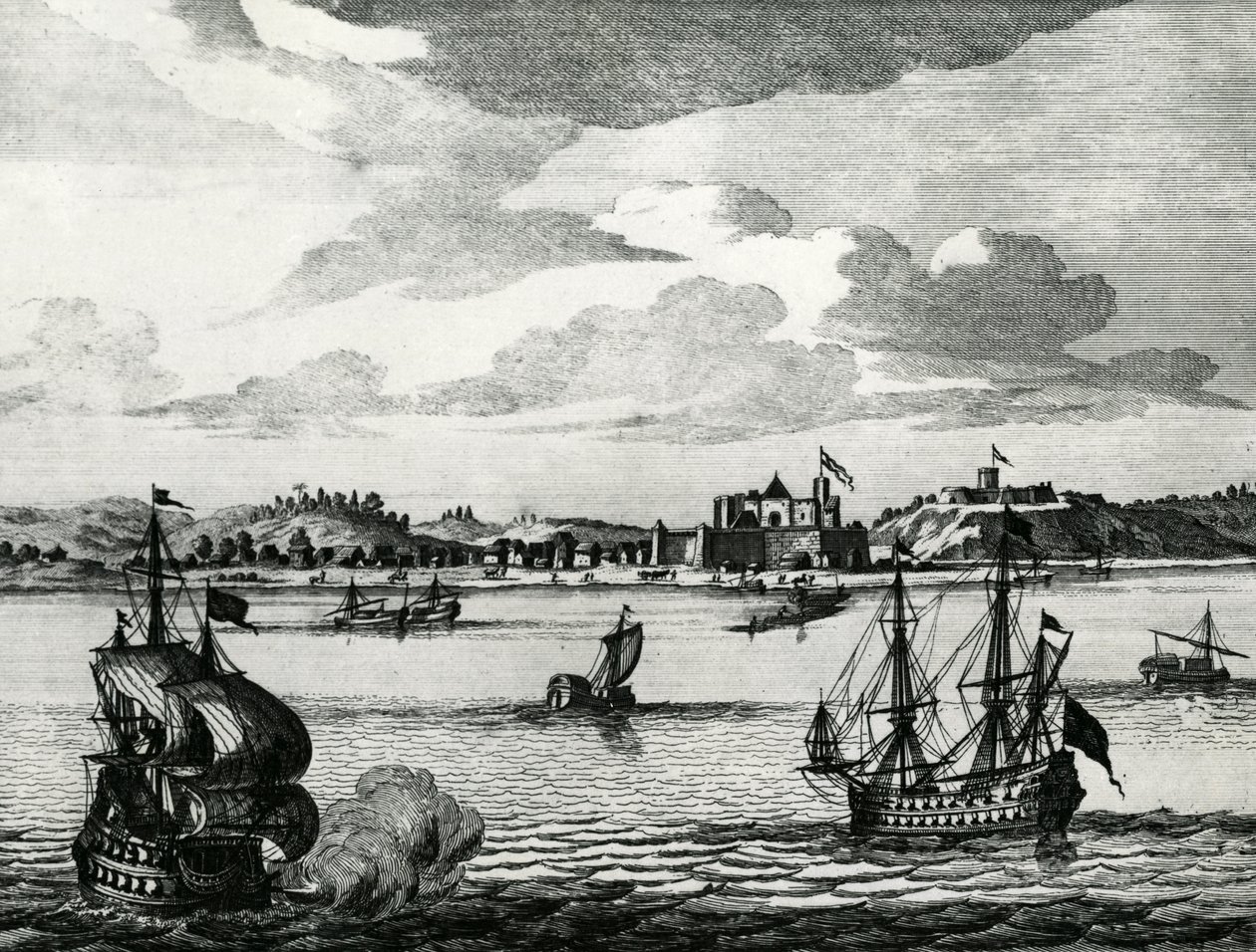 "Hrad Del Mina, který se nachází v Guineji, nedaleko mysu Three Points od Pieter Schenk