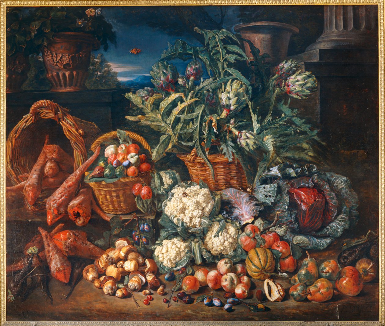 Nature morte: legumes et fruits - Zátiší: Zelenina a ovoce ... od Pieter Snyers