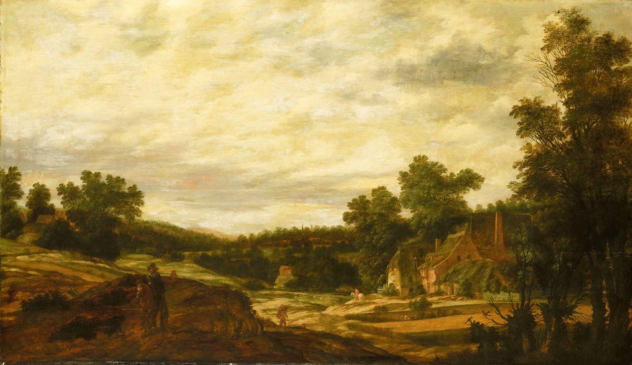 Kopcovitá krajina od Pieter Stalpaert