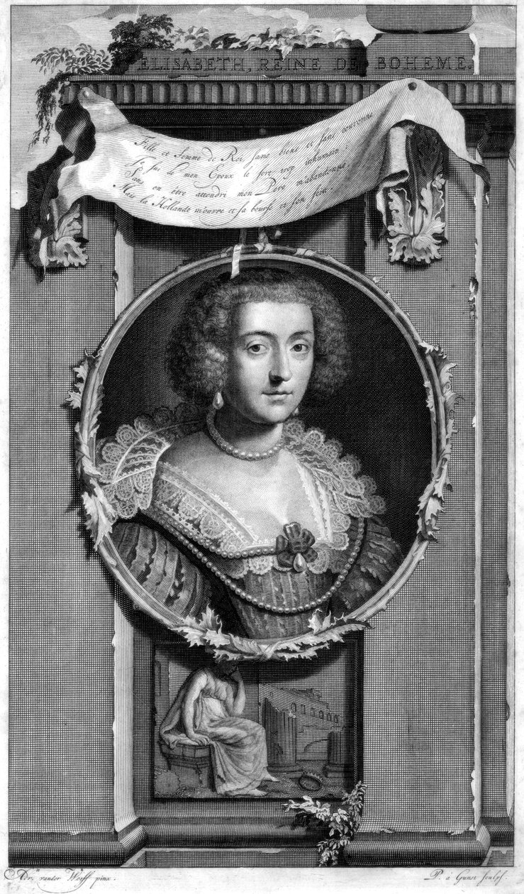 Alžběta Česká, c1697. od Pieter Stevens van Gunst
