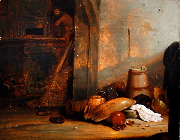 Selský interiér od Pieter Symonsz. Potter