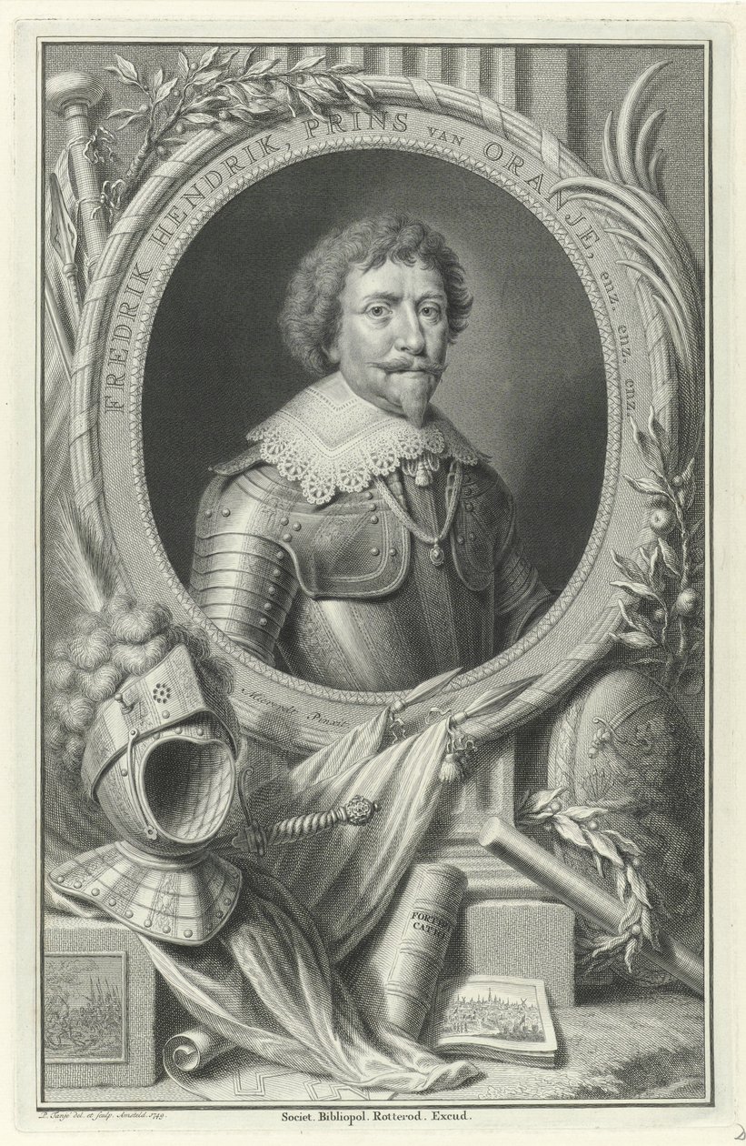 Portrét Frederika Hendrika, prince z Orange-Nassau od Pieter Tanjé