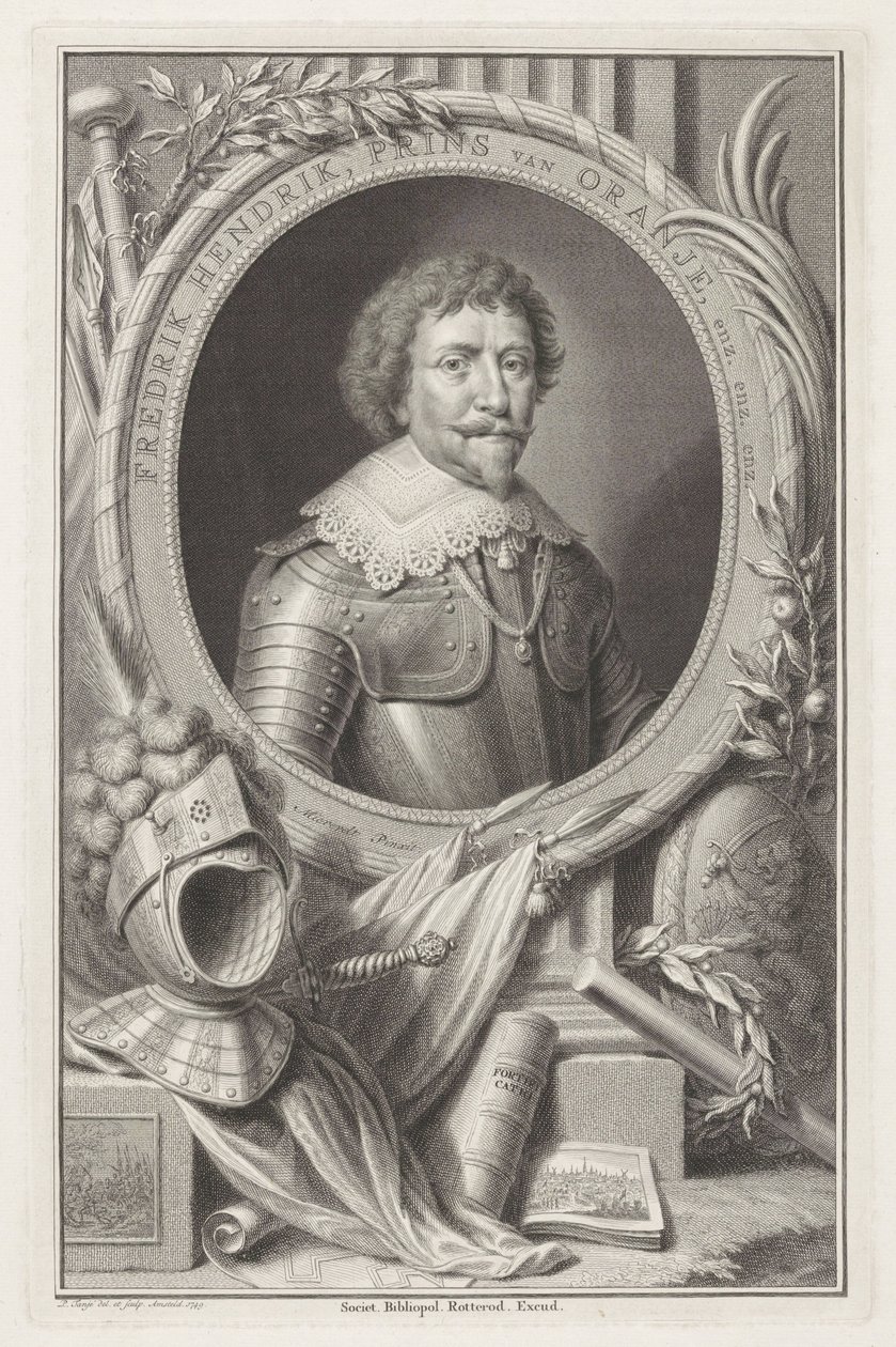 Portrét Frederika Hendrika, prince Oranžského od Pieter Tanjé