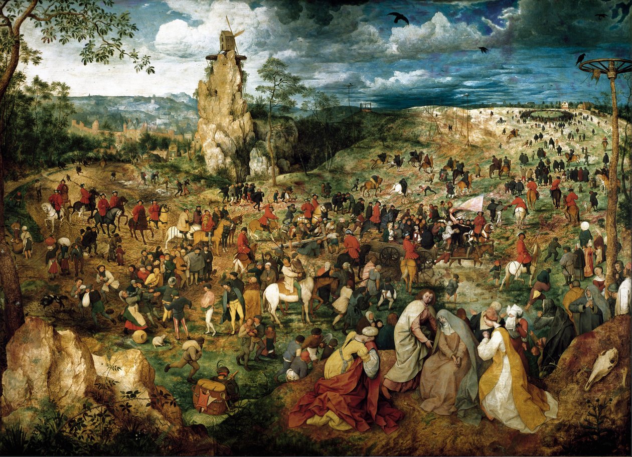 La Montee au Calvary (Kočár kříže) obraz od Pietera Bruegela staršího (nebo Pieta Breugela nebo Pietera Bruegela nebo Brueghela od Pieter Bruegel the Elder