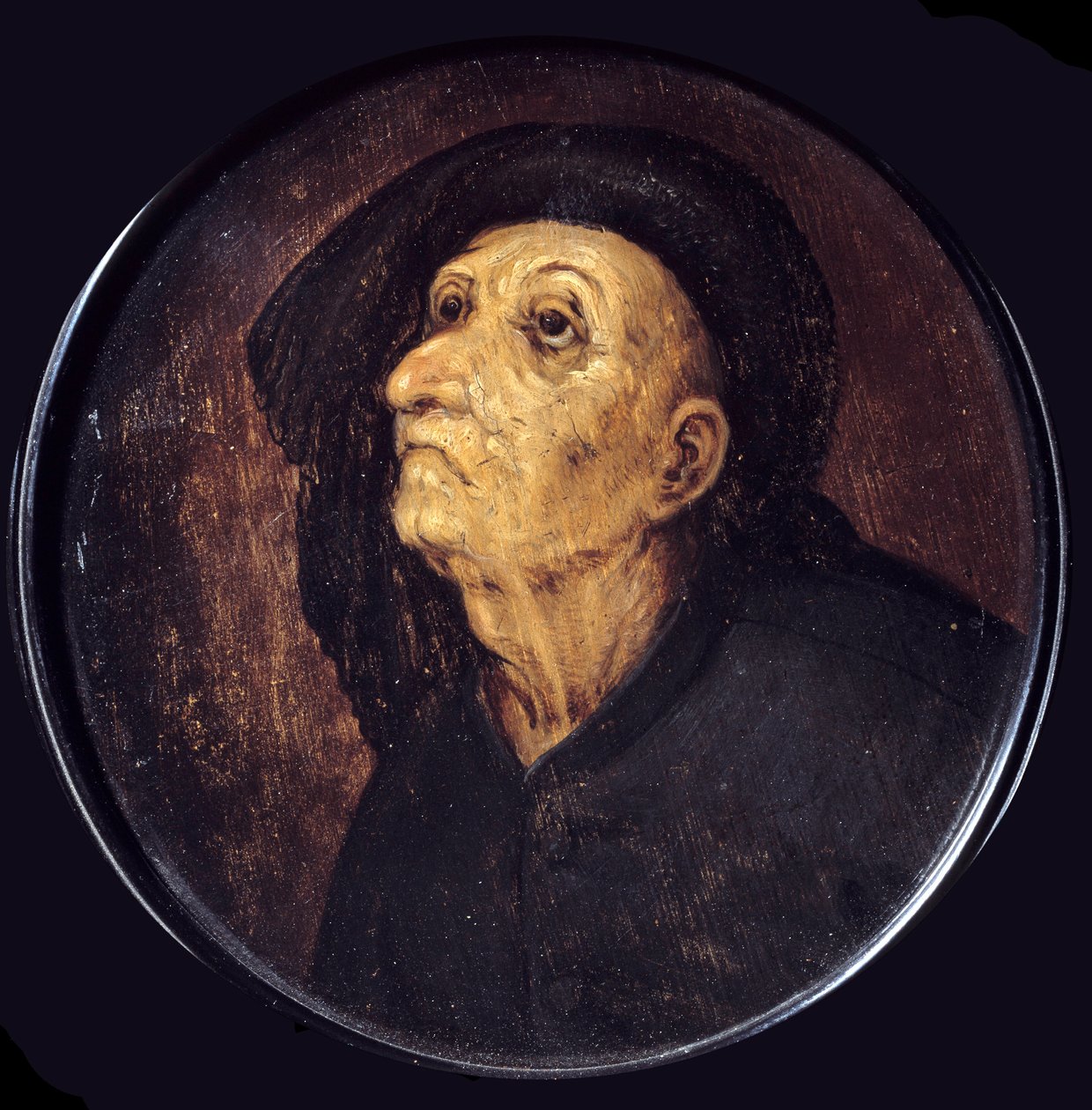 Hlava starého muže také říká Závist obraz od Pietera Bruegela (nebo Bruegel nebo Brueghel nebo Brueghel) starý (1525-1569) Bordeaux ze 16. století, Musee des Beaux Arts od Pieter Bruegel the Elder