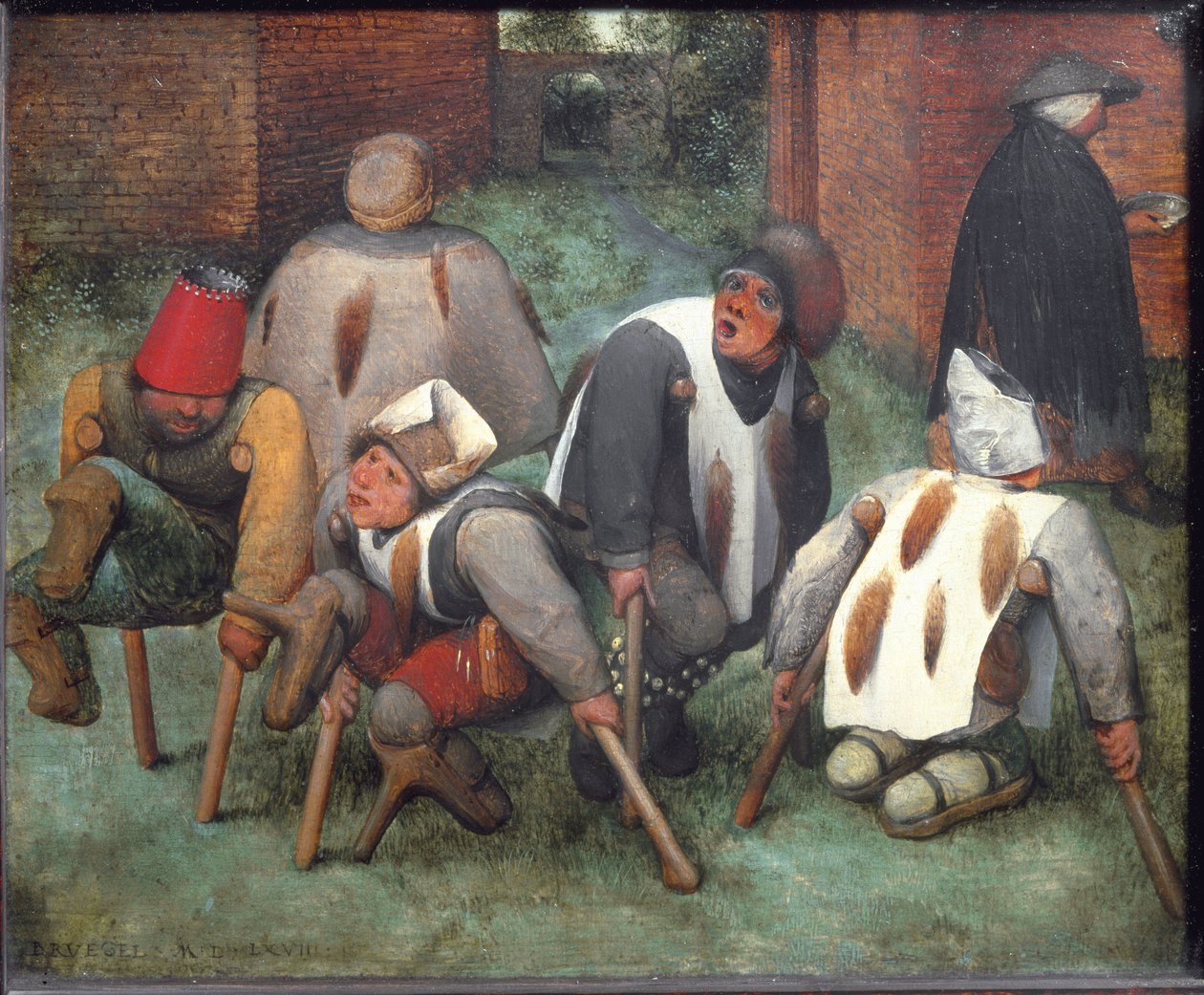 The Beggars or The Cripples - olej na dřevě od Pieter Bruegel the Elder