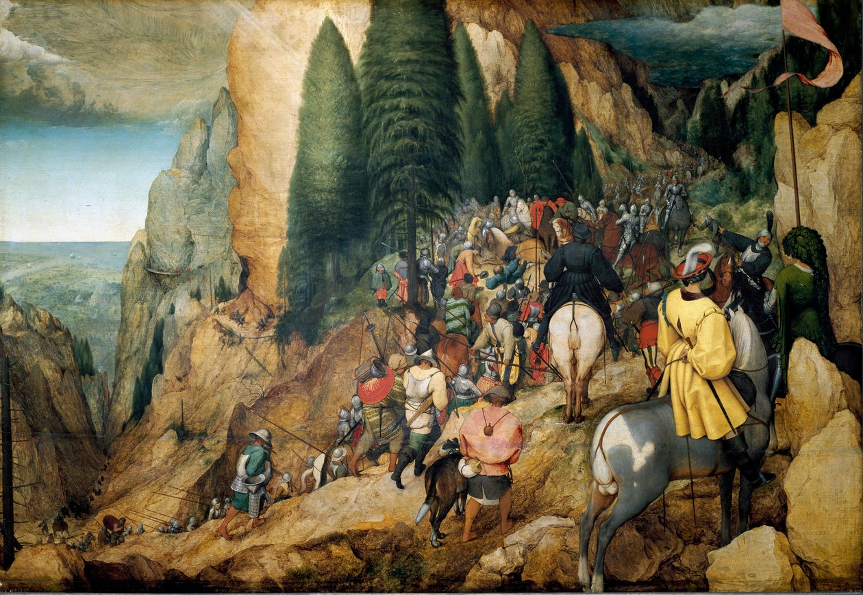 Obraz Obrácení svatého Pavla od Pietera Bruegela starověkého (nebo Pierra Bruegela nebo Pietera Bruegela nebo Brueghela od Pieter Bruegel the Elder