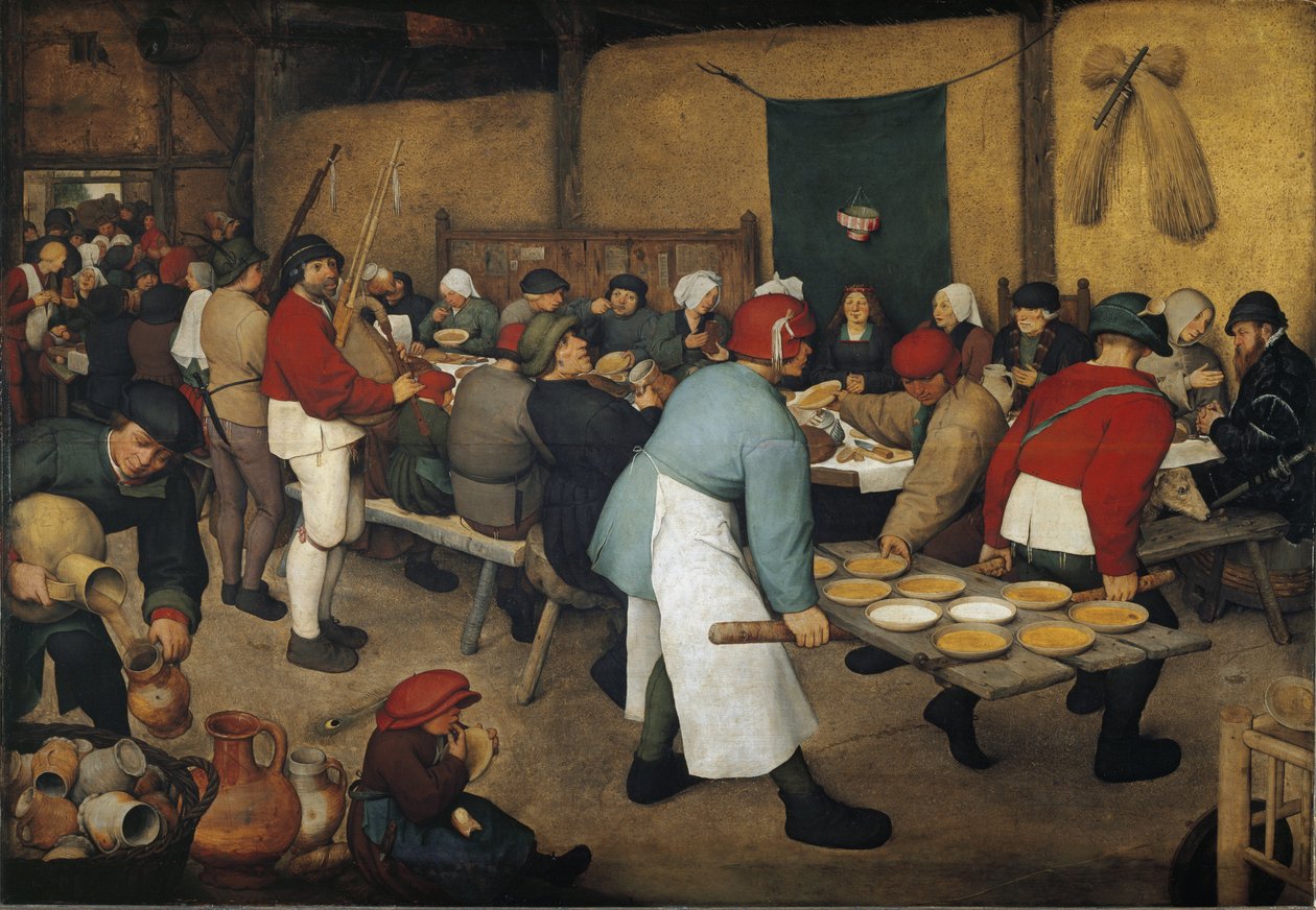 Selská svatba - olej na plátně od Pieter Bruegel the Elder