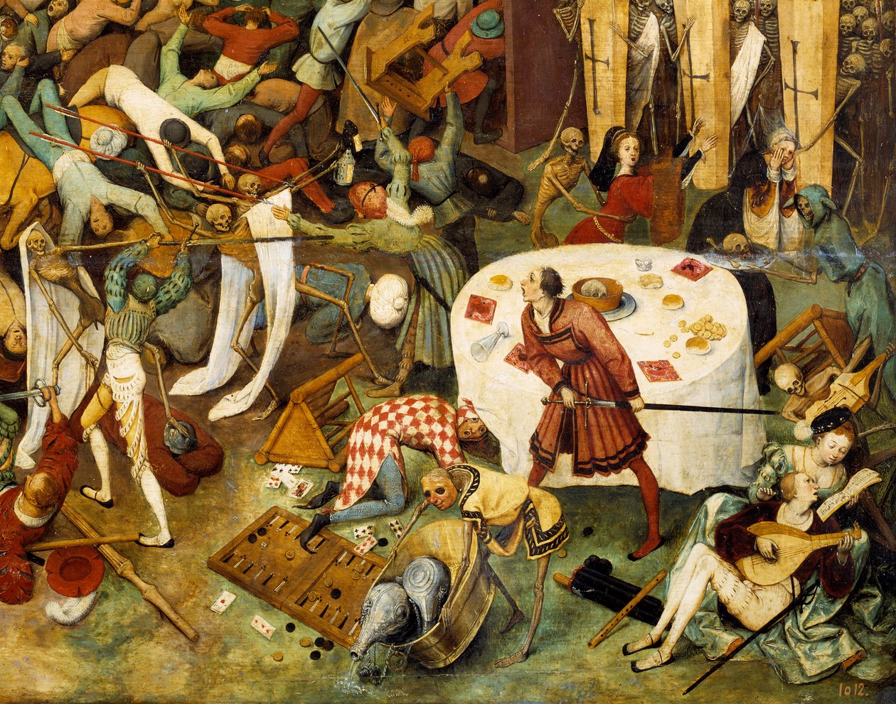 Triumf smrti Obraz Pietera Bruegela (nebo Breugel nebo Brueghel nebo Breughel) starší (1525-1569) Slunce 16. století. 117x162 cm Musee du Prado, Madrid od Pieter Bruegel the Elder