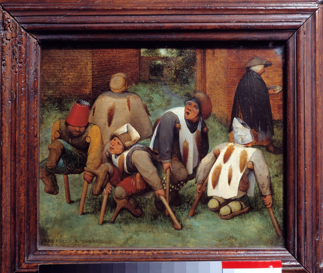 Žebráci Skupiny invalidních mrtvých a ubohých. Obraz od Pietera Bruegela (nebo Breugel nebo Brueghel nebo Breughel) prvního (1525-1569). 1568. Rozm. 0,18x0,21 m. Muzeum Louvre, Paříž od Pieter Bruegel the Elder