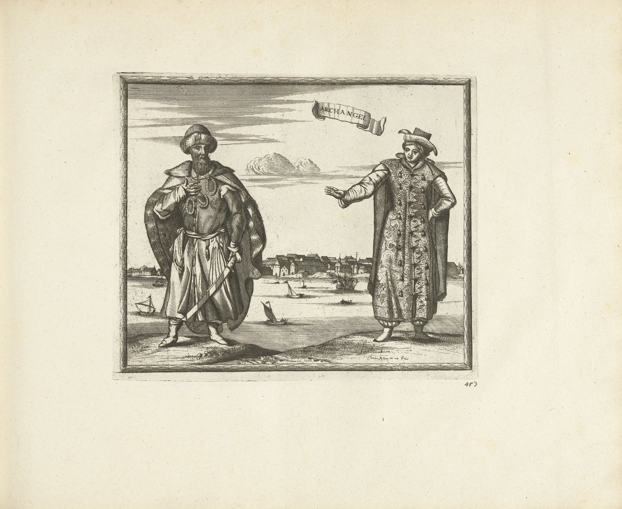 Obyvatelé Archangelska, 1726 od Pieter Van der Aa