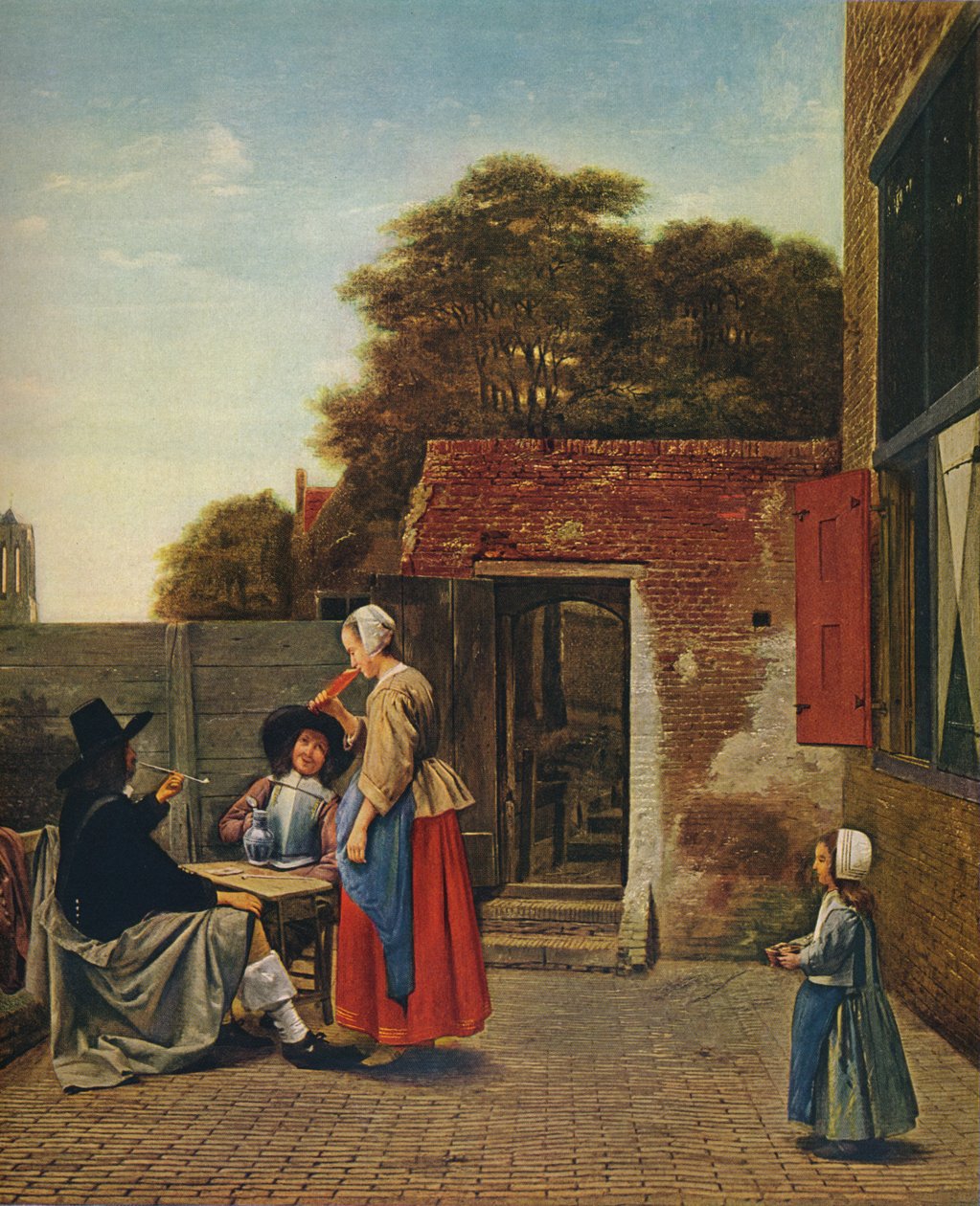 Nizozemské nádvoří, 1658-1660 od Pieter de Hooch