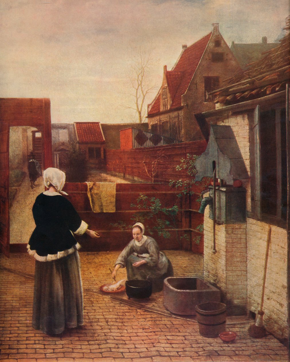 A Dutch Courtyard, c1658, 1911 od Pieter de Hooch