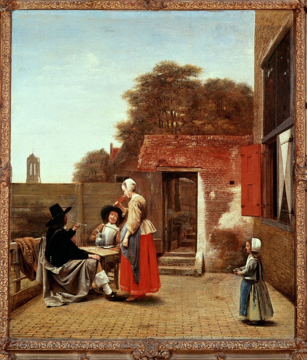 Holandský dvůr (malba na plátně) od Pieter de Hooch