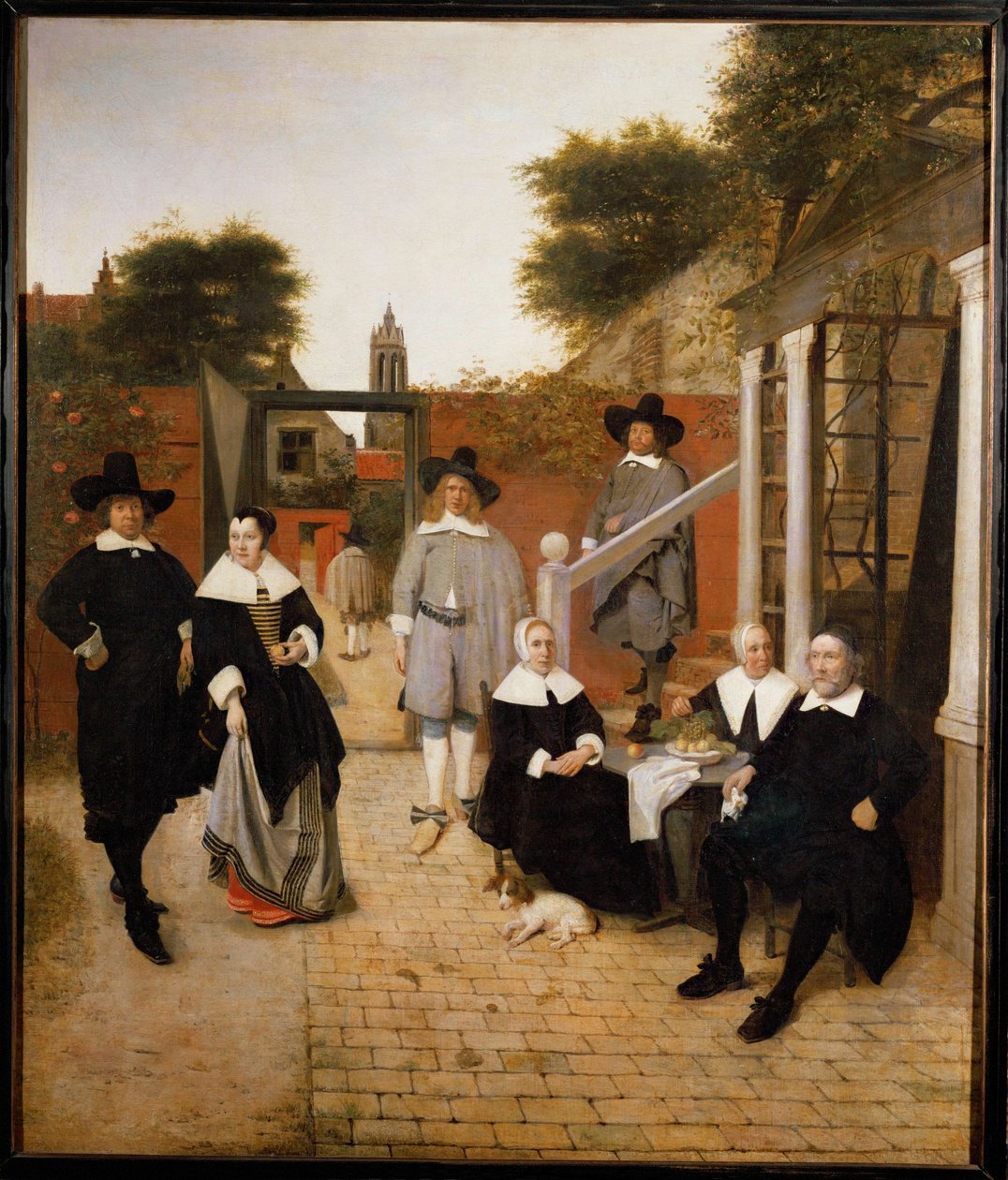 Holandská rodina (olej na plátně) od Pieter de Hooch