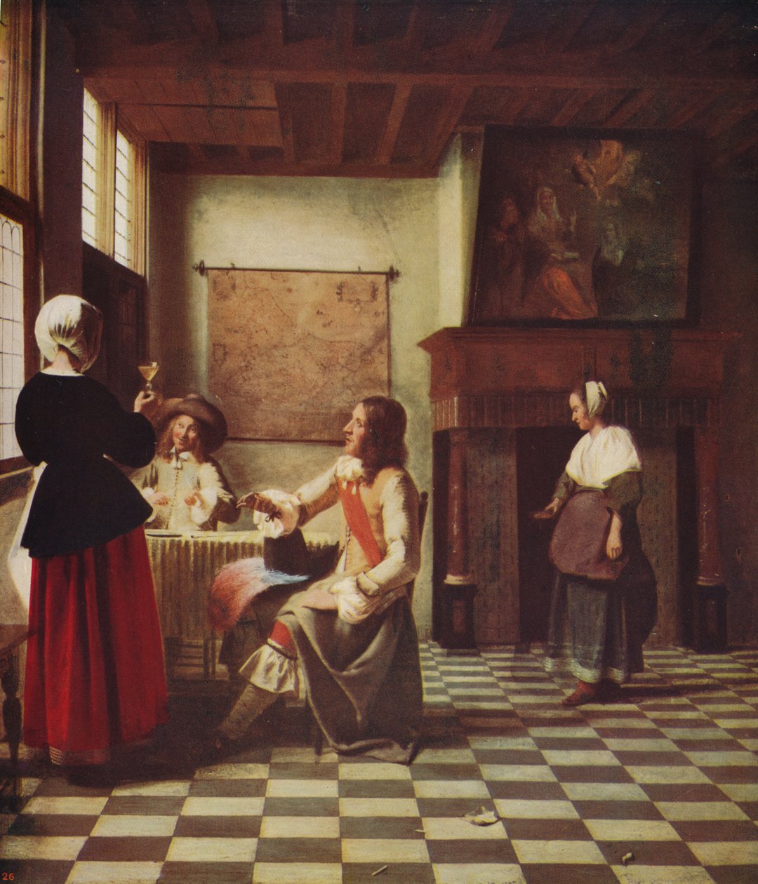 Interiér holandského domu, c1658, c1915 od Pieter de Hooch