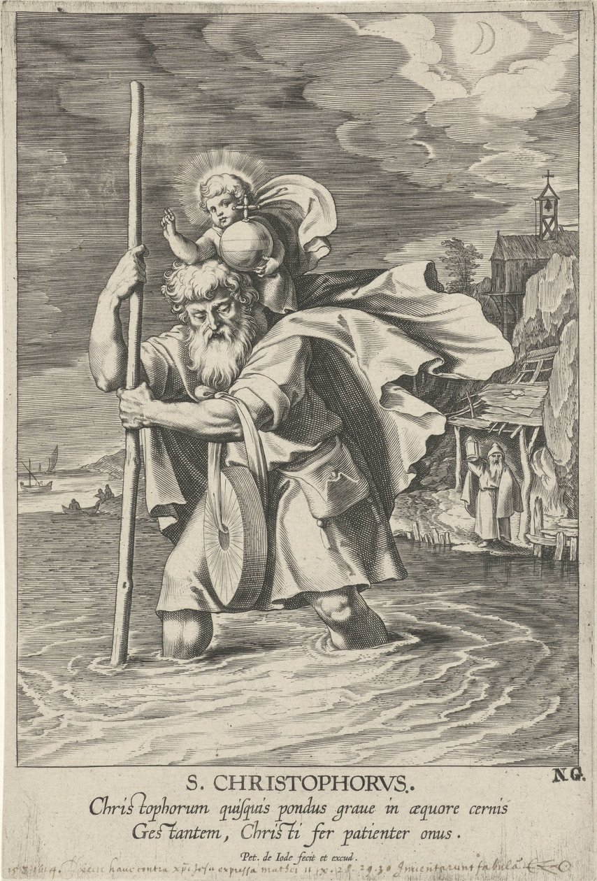 Svatý Kryštof od Pieter de Jode (I)
