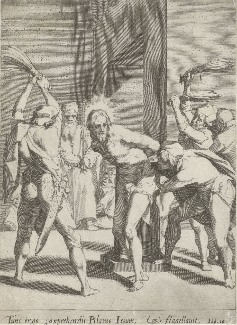 Geseling van Christus Passie van Christus (název série) Passion and Resurrection (název série) od Pieter de Jode (I)