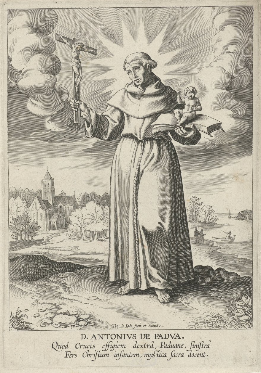 Krajina se svatým Antonínem Paduánským od Pieter de Jode (I)