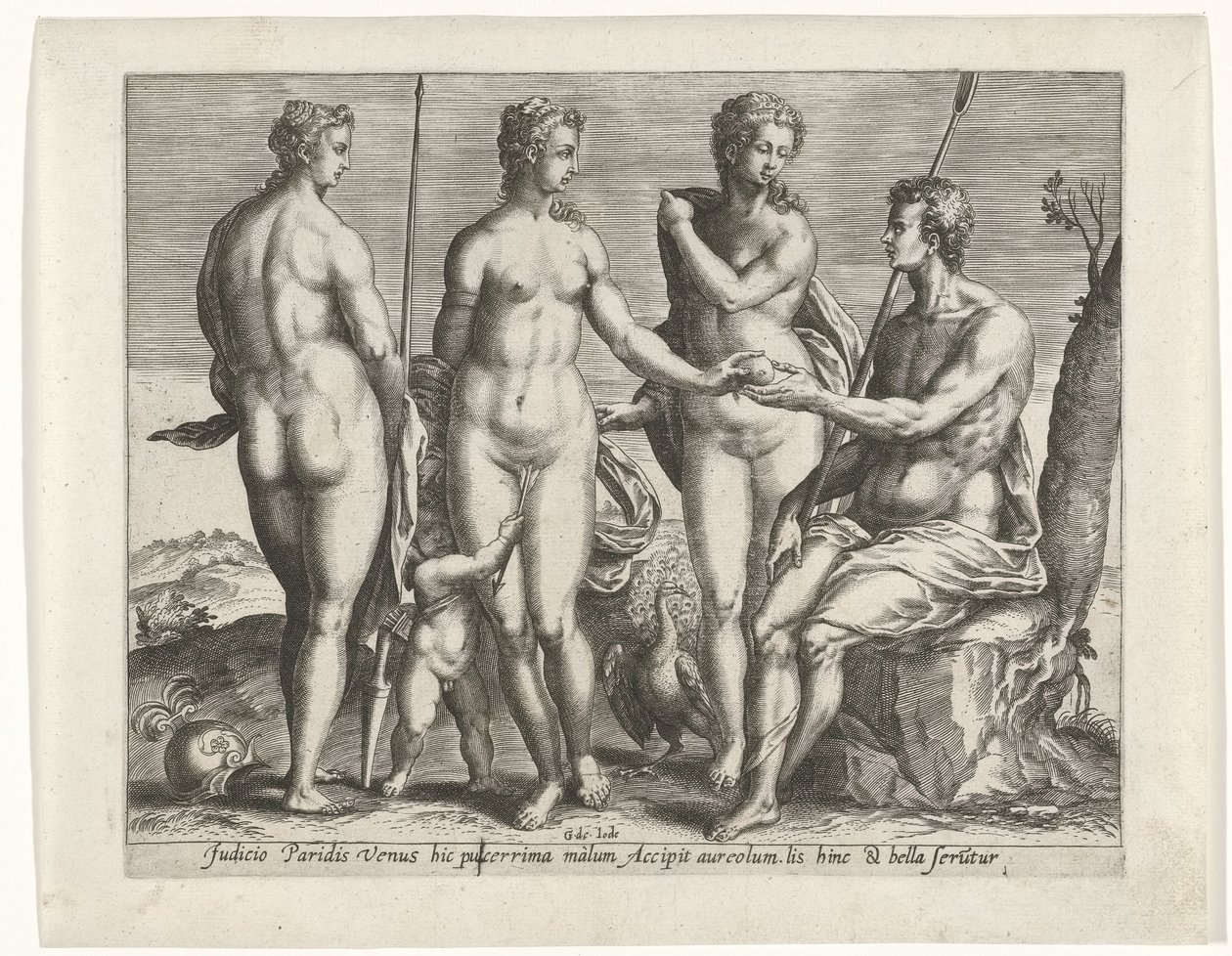 Soud z Paříže od Pieter de Jode (I)