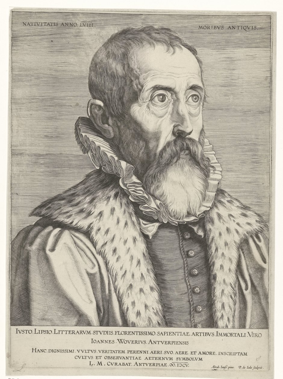 Portrét Justa Lipsia od Pieter de Jode (I)