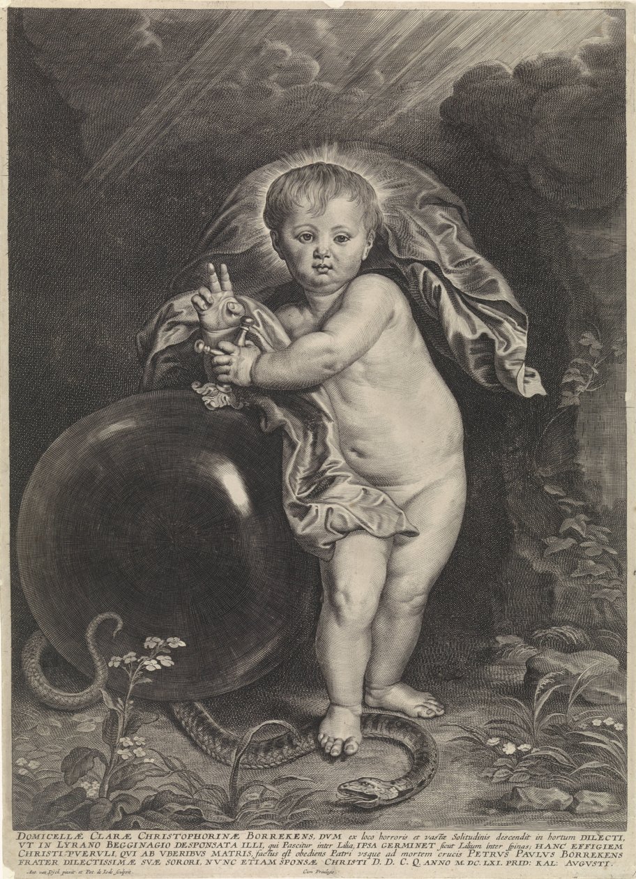 Kristovo dítě s koulí od Pieter de Jode (II)