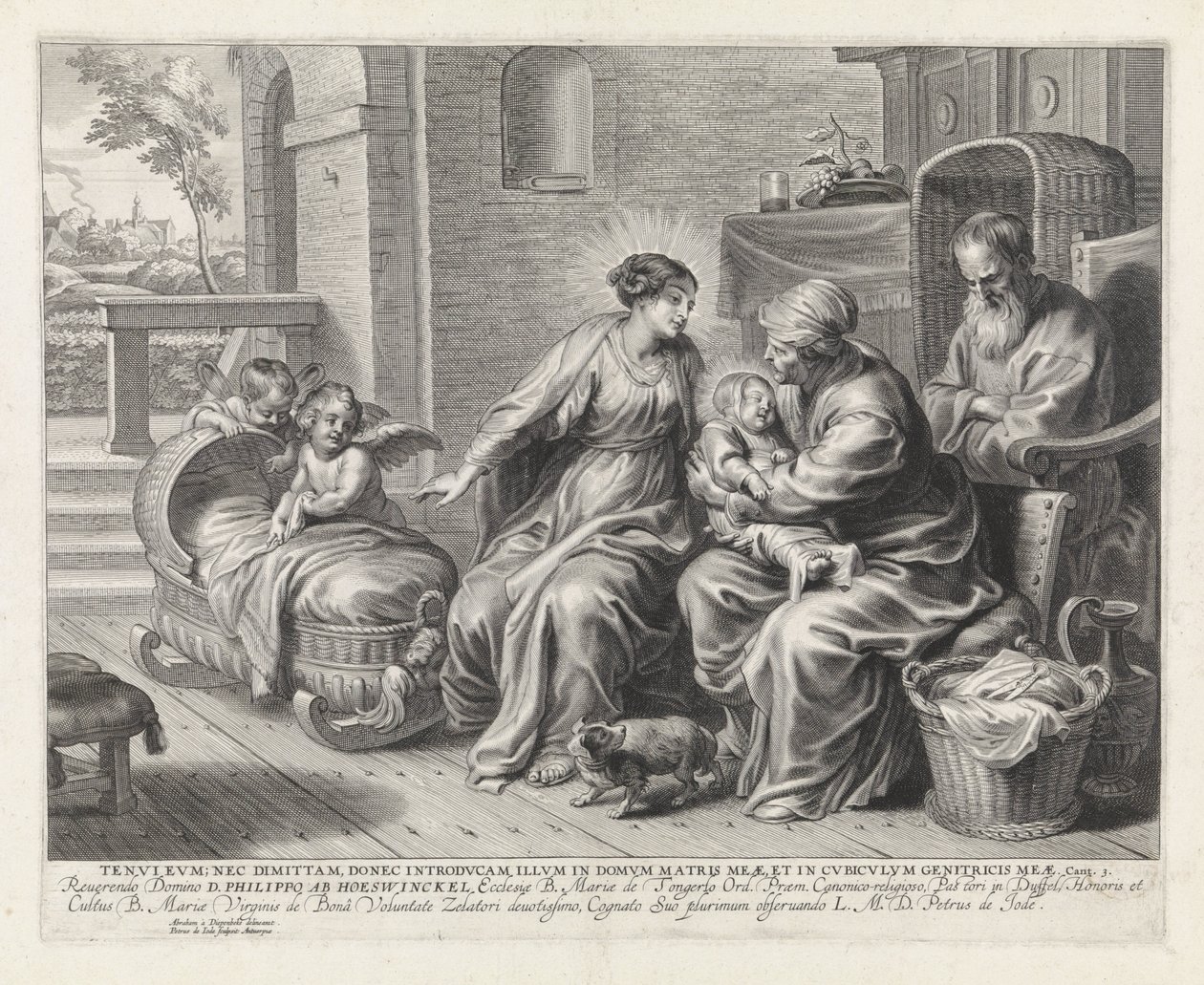Svatá rodina a svatá Anna od Pieter de Jode (II)