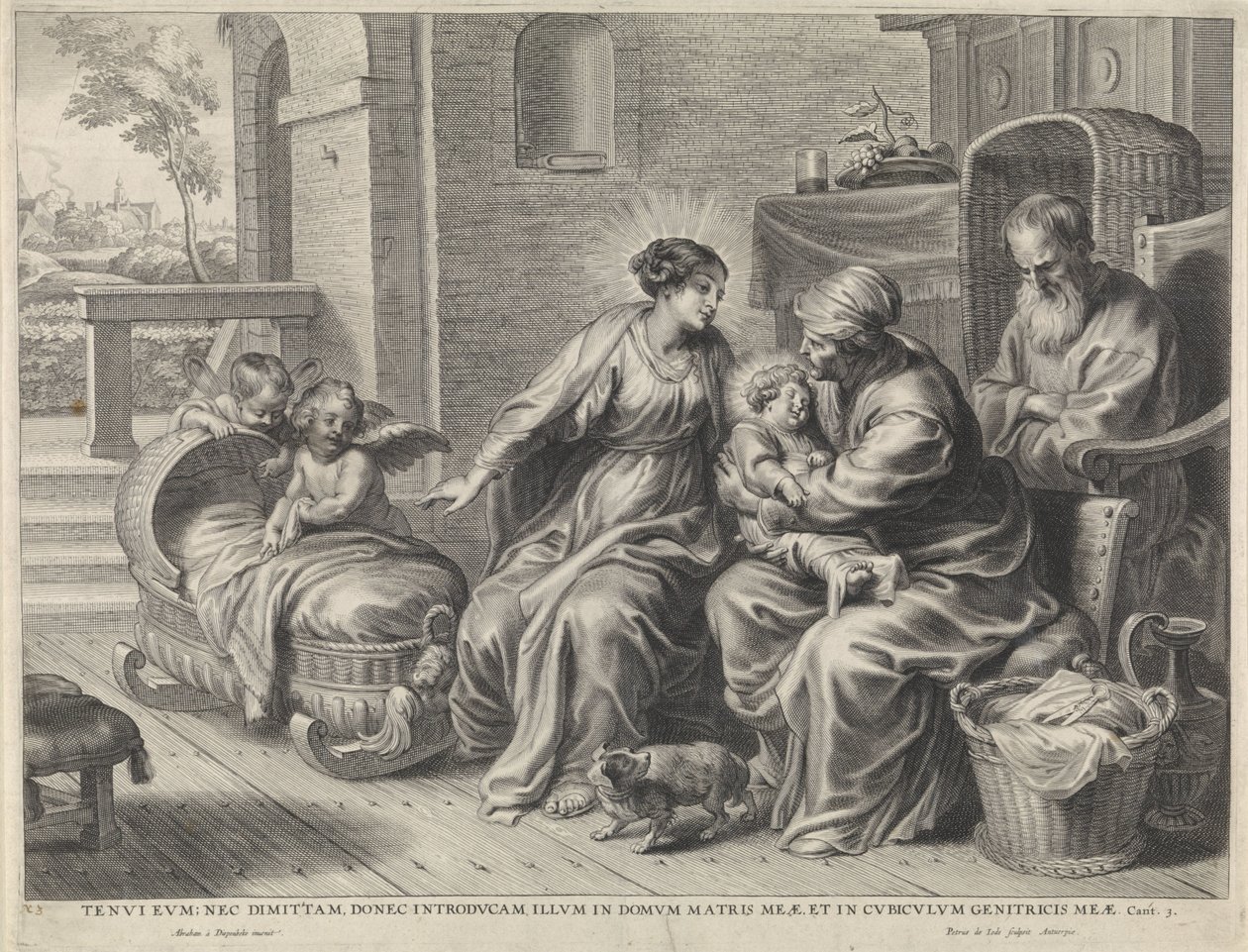 Svatá rodina a svatá Anna od Pieter de Jode (II)
