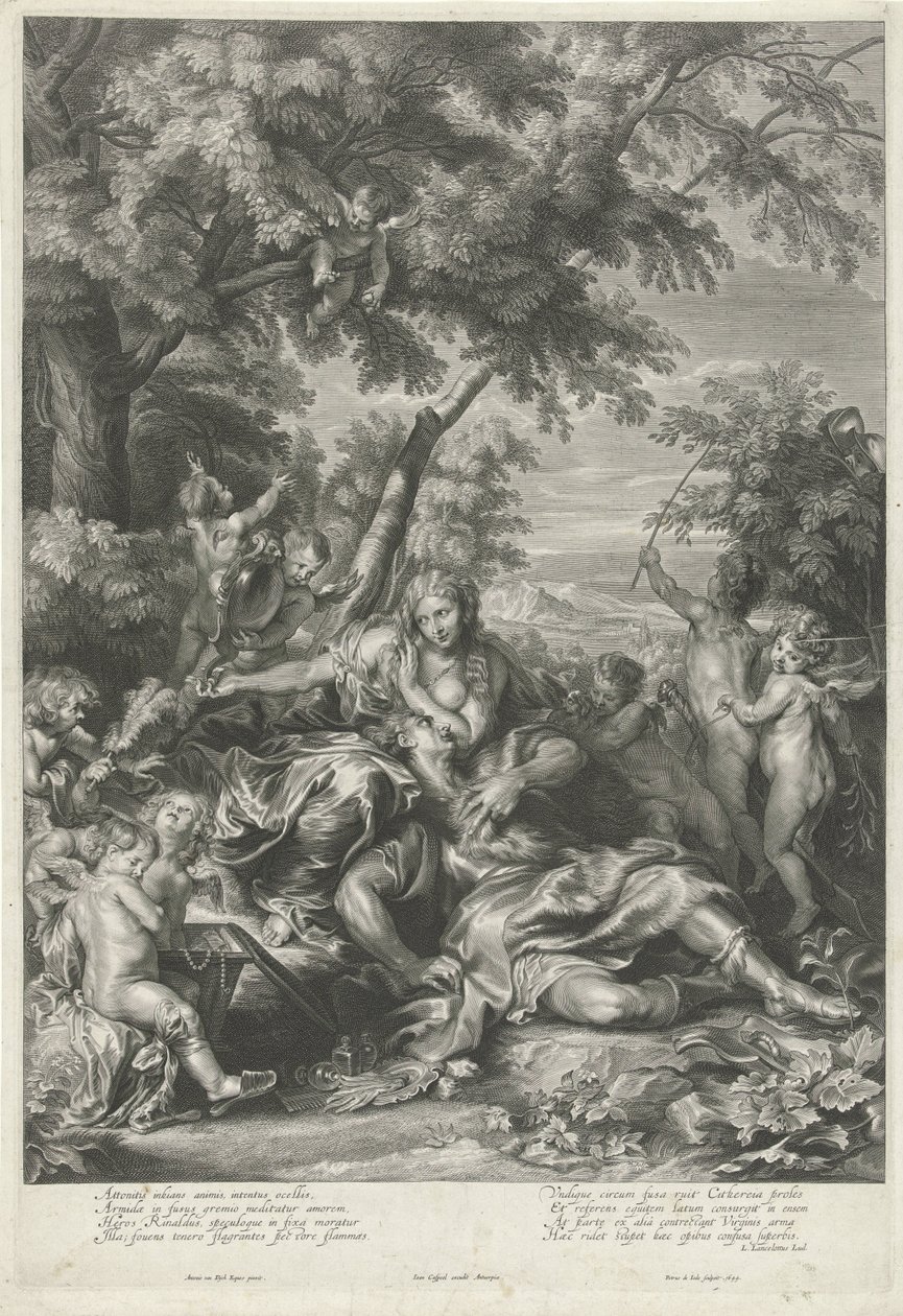 Rinaldo v Armidě od Pieter de Jode (II)