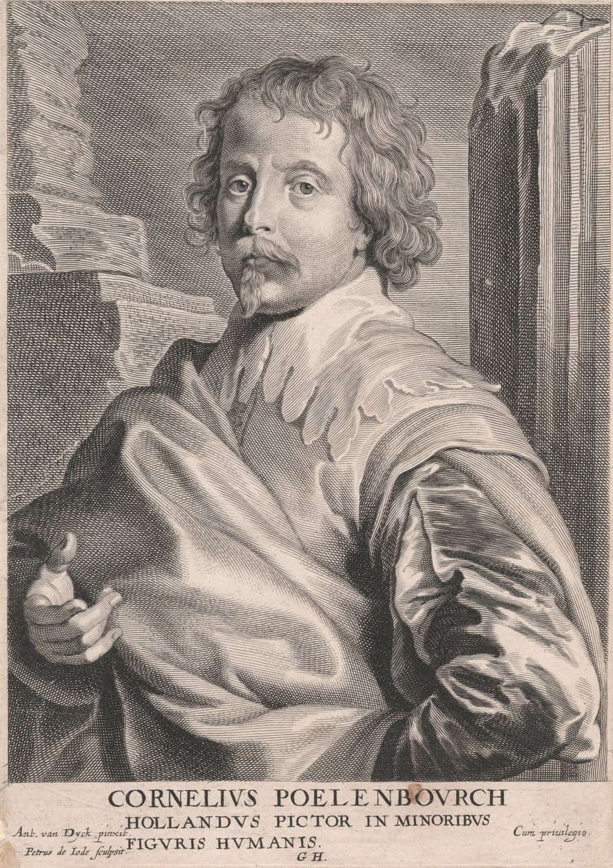 Cornelius Poelenbourch, holandský malíř nezletilých, lidské postavy od Pieter de Jode