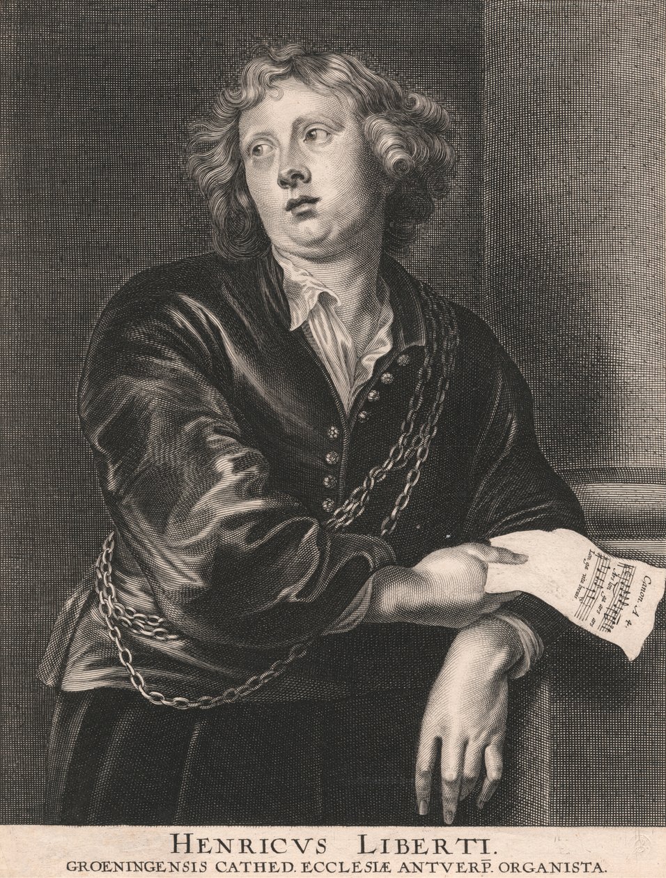 Henricus Liberti, Groeningensis Cathed. Kostel v Antverpách Varhaník od Pieter de Jode