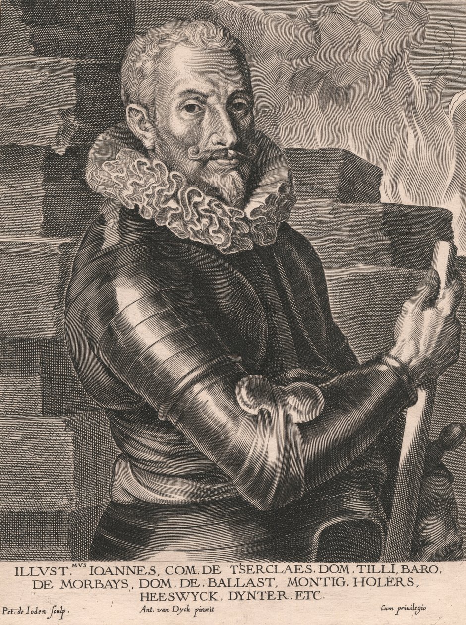 Illustmus. Joannes, Com. de Tserclaes. Dom. Tilli. Baro. de Morbays, Dom. de Ballast. Montig. Držáky. Heeswijk, Dinther atd. od Pieter de Jode
