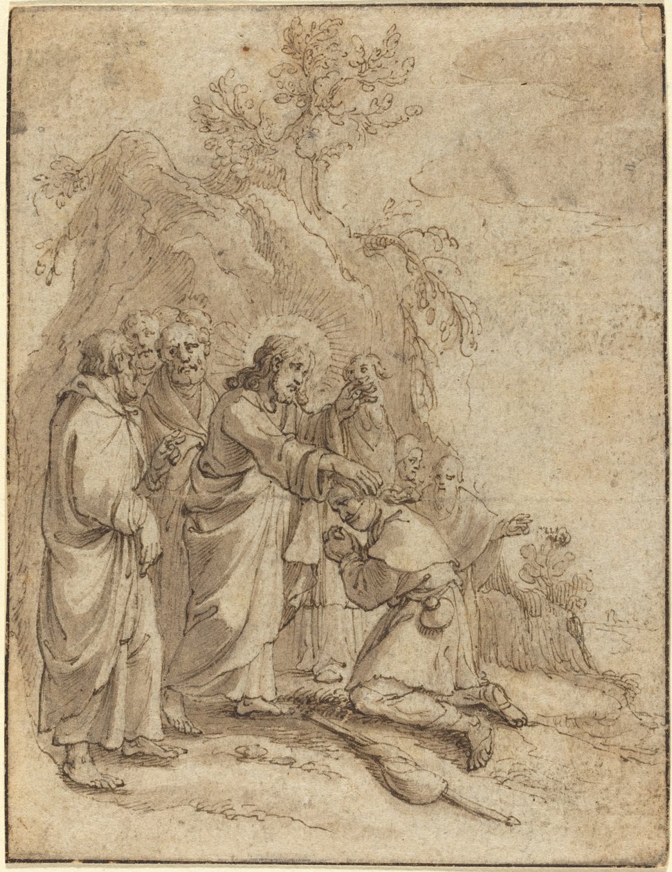 Kristus uzdravující malomocného od Pieter de Jode I