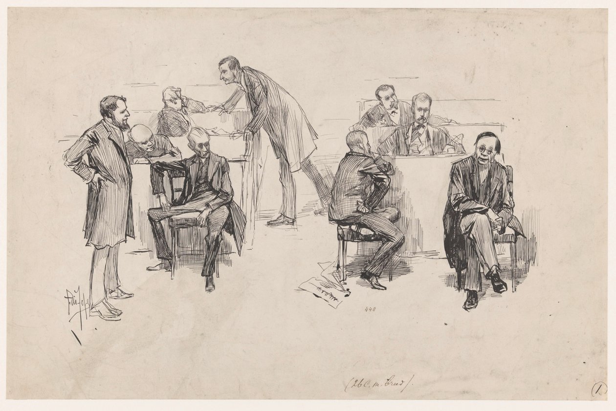 Sněmovna reprezentantů během debaty o ústavní reformě v roce 1887 od Pieter de Josselin