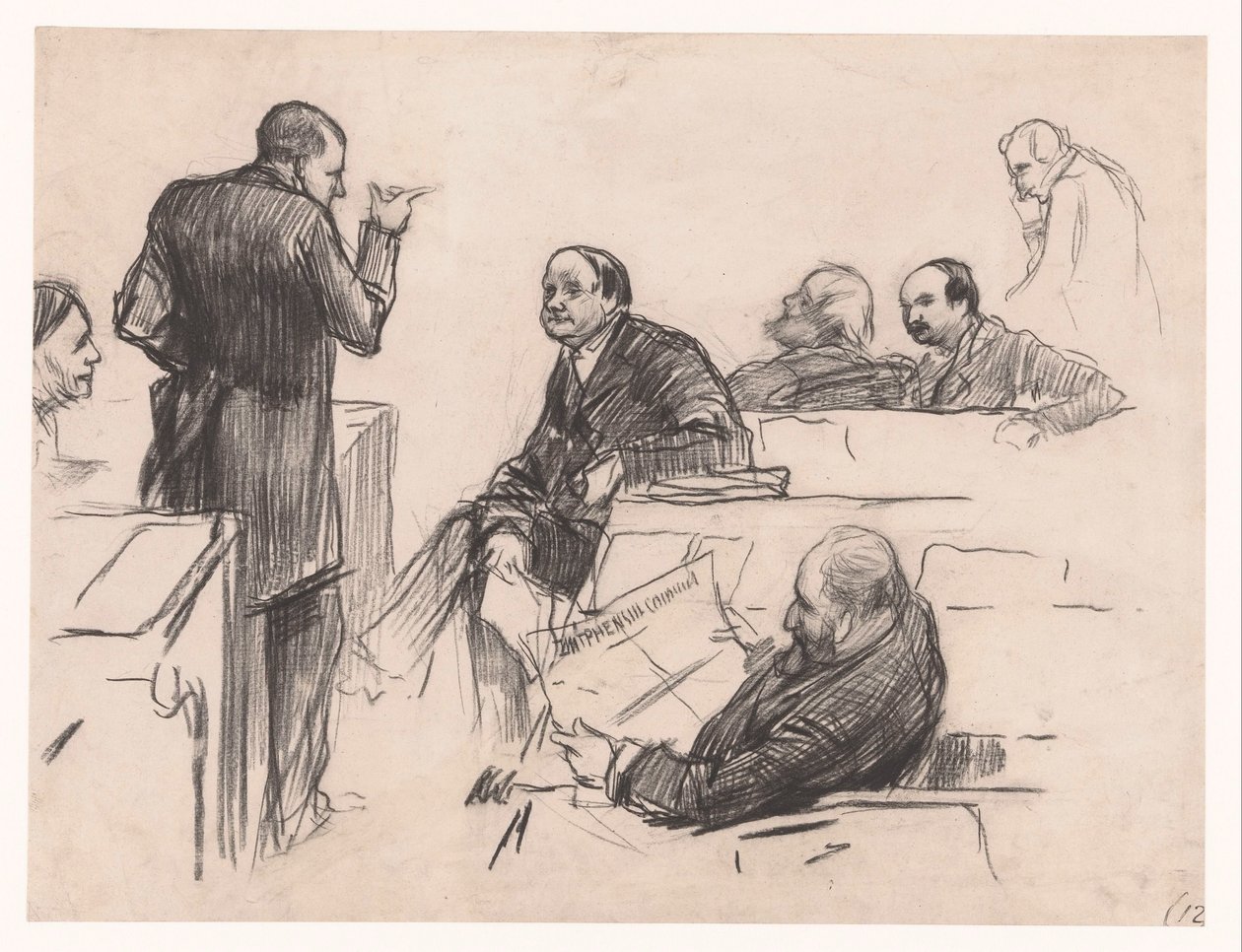 Poslanci pan H.C. Verniers van der Loeff, A.J.W. Farncombe Sanders, G. M. van der Linden, J. Willink a Jhr. Pan Ruys van Beerenbroek od Pieter de Josselin