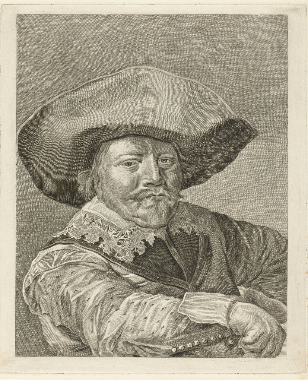 Portrét muže v kostýmu 17. století od Pieter de Mare