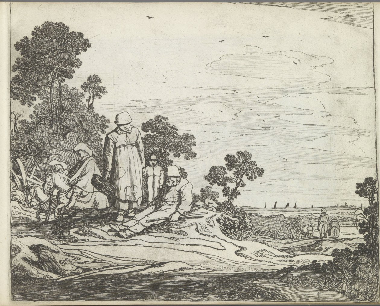Krajina s jezdci Krajiny s postavami (název série) Zrcadlo přírody a škola kreslení (...) (název série) od Pieter de Molijn