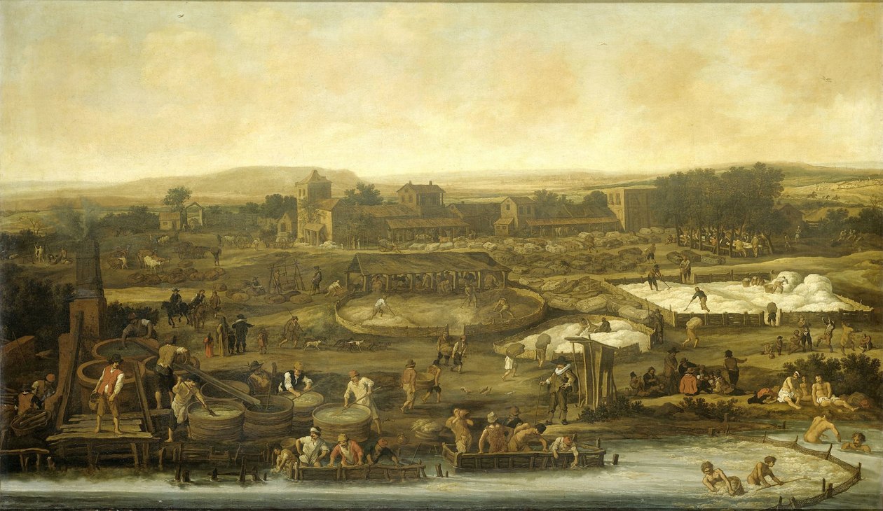 Výroba vlny od Pieter de Molijn