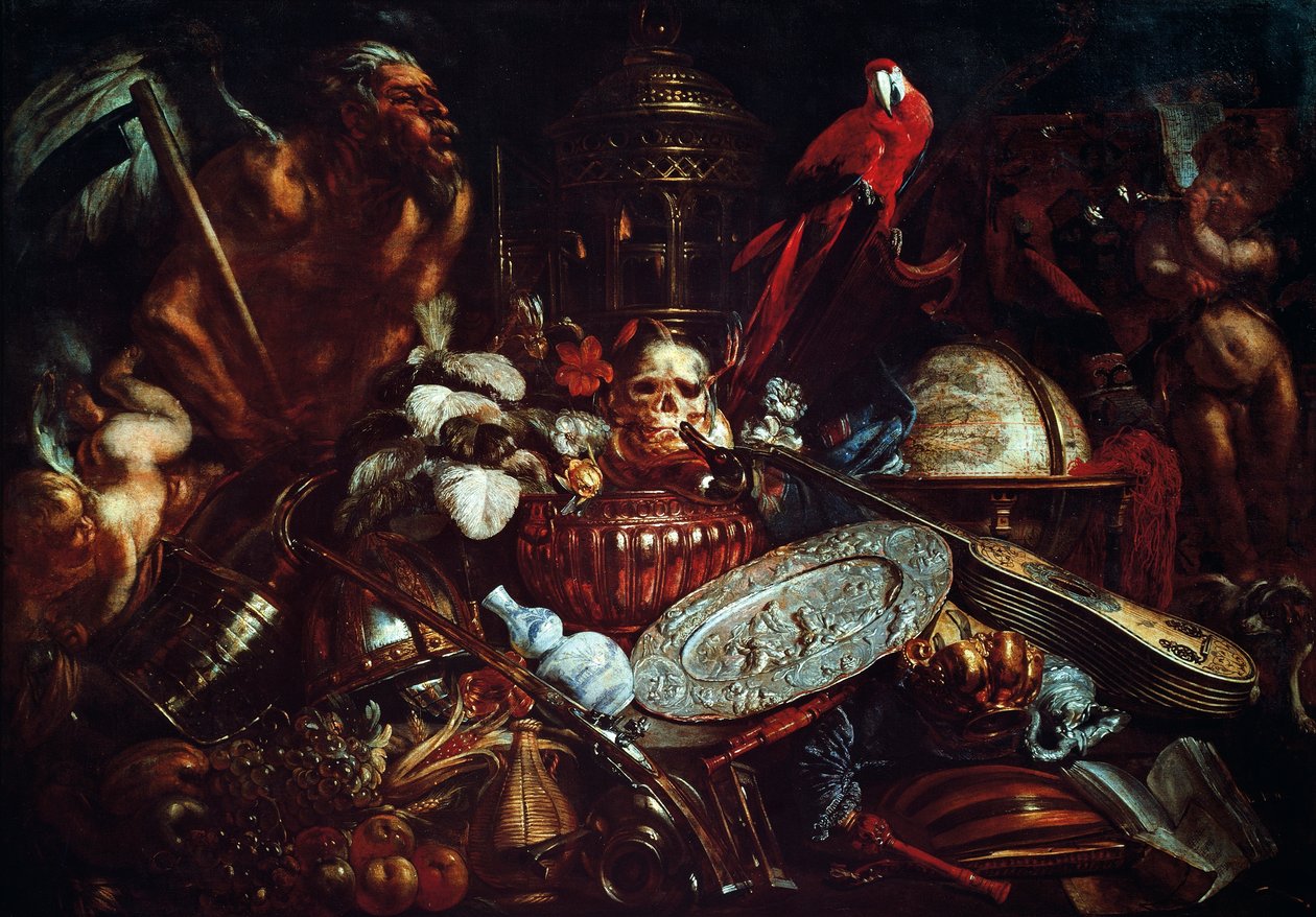 Vanitas, od Pietera Boela (1622-1674), olej na plátně od Pieter or Peter Boel
