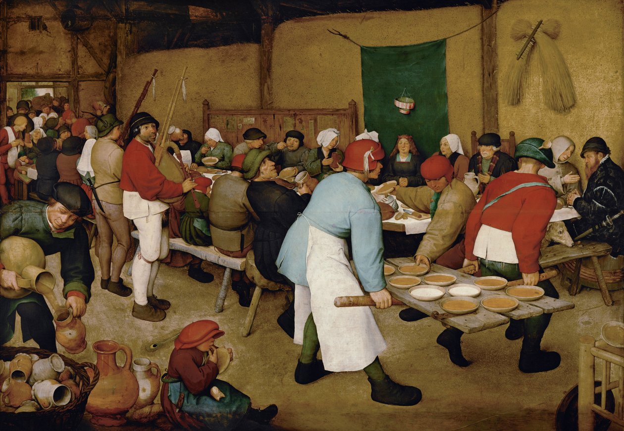 Selská svatba od Pieter Bruegel the Elder