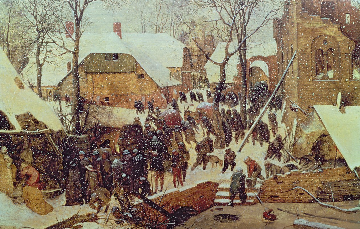 Klanění mudrců na sněhu od Pieter the Elder Bruegel
