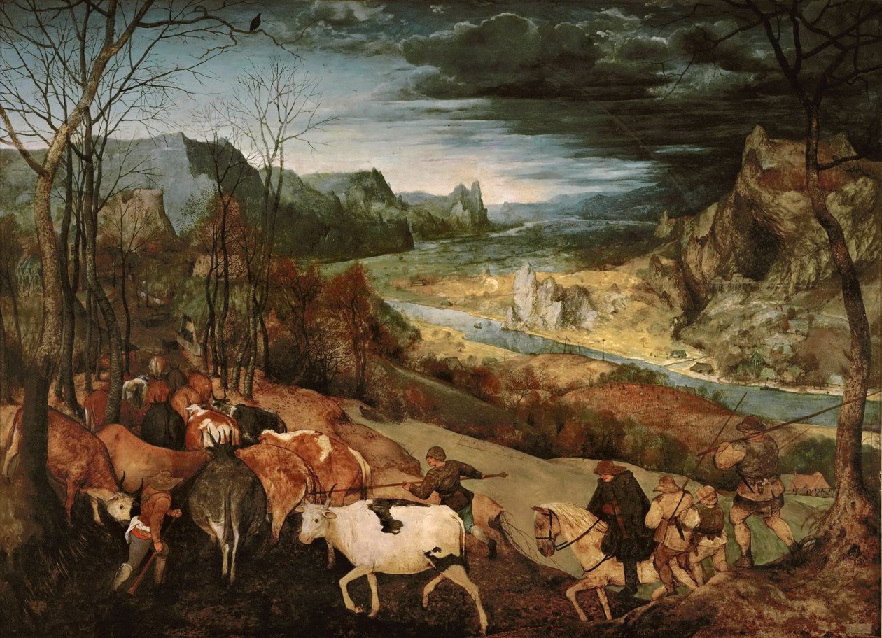 Návrat stáda (podzim) od Pieter Bruegel the Elder