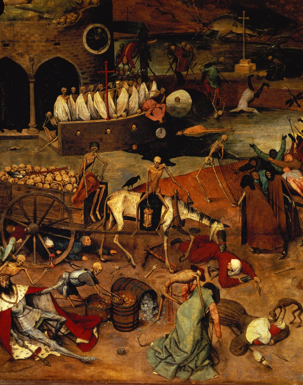 Triumf smrti, asi 1562 (deska) (detail 457, levá spodní část, viz také 69068-71) od Pieter the Elder Bruegel