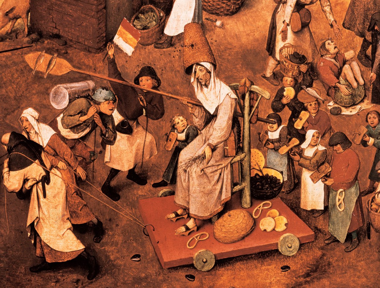 Boj mezi masopustem a půstem od Pieter Bruegel the Elder