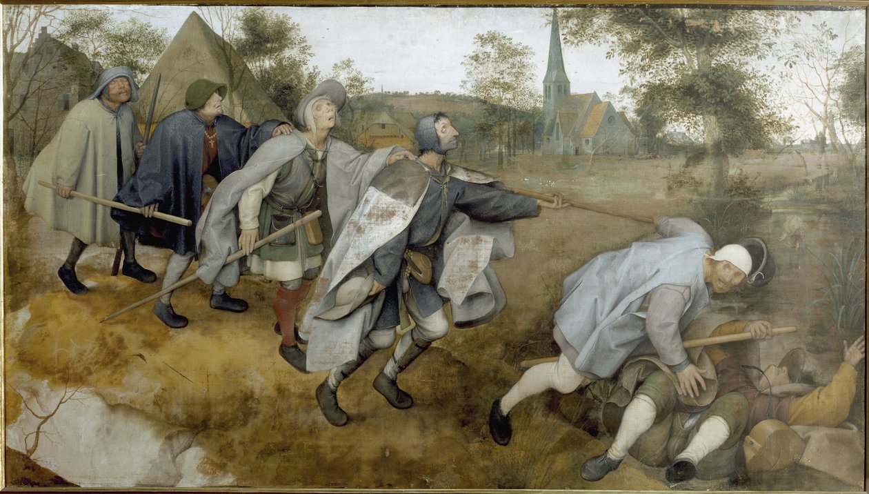 Podobenství o nevidomých - Malování od Pieter Bruegel the Elder